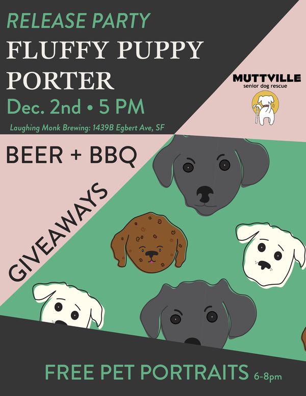 Laughing Monk Brewing - Fluffy Puppy Beer Release Happy Hour